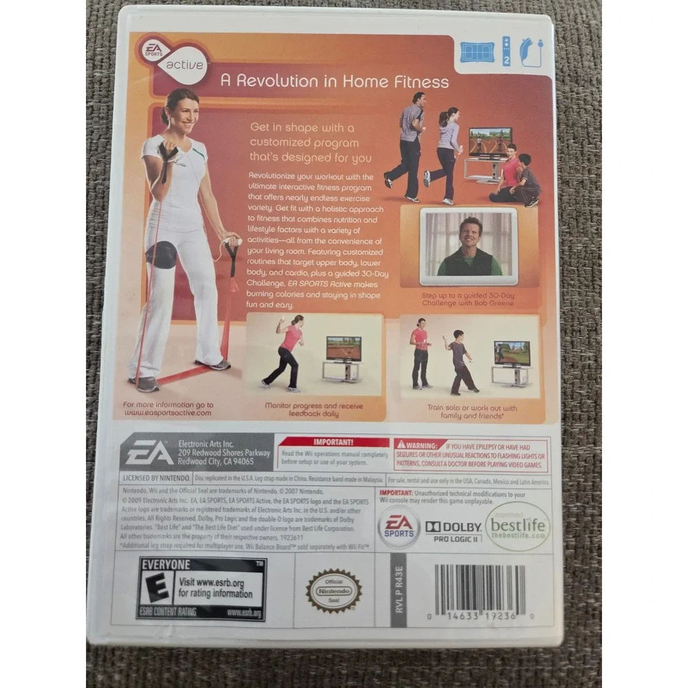 EA Sports Active Personal Trainer Nintendo Wii Game CIB Fitness Workout